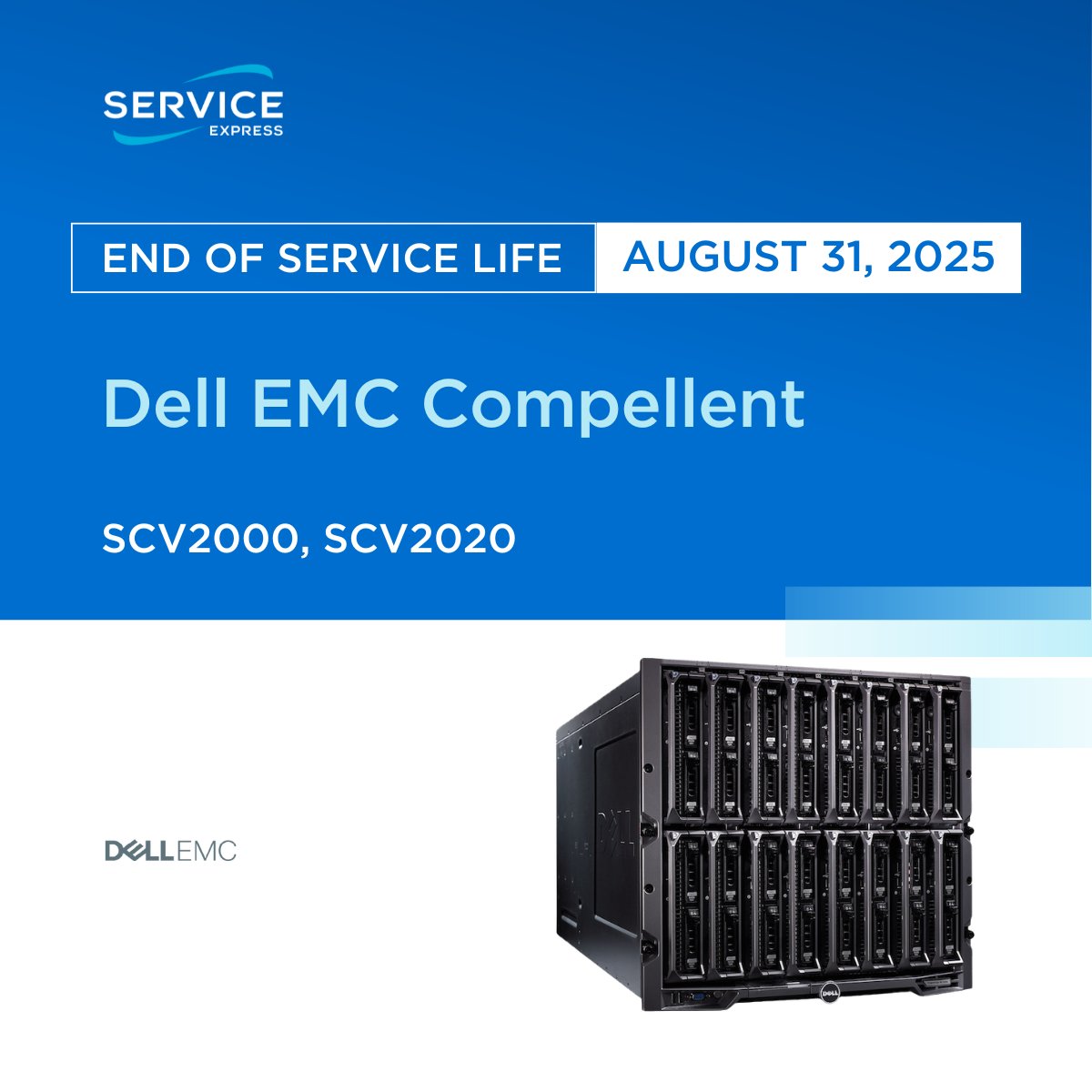#EOSL Alert: Compellent storage arrays will reach EOSL in August 2025. Avoid costly refresh with our support to extend the life of your equipment.

🔗 bit.ly/3niKRe5