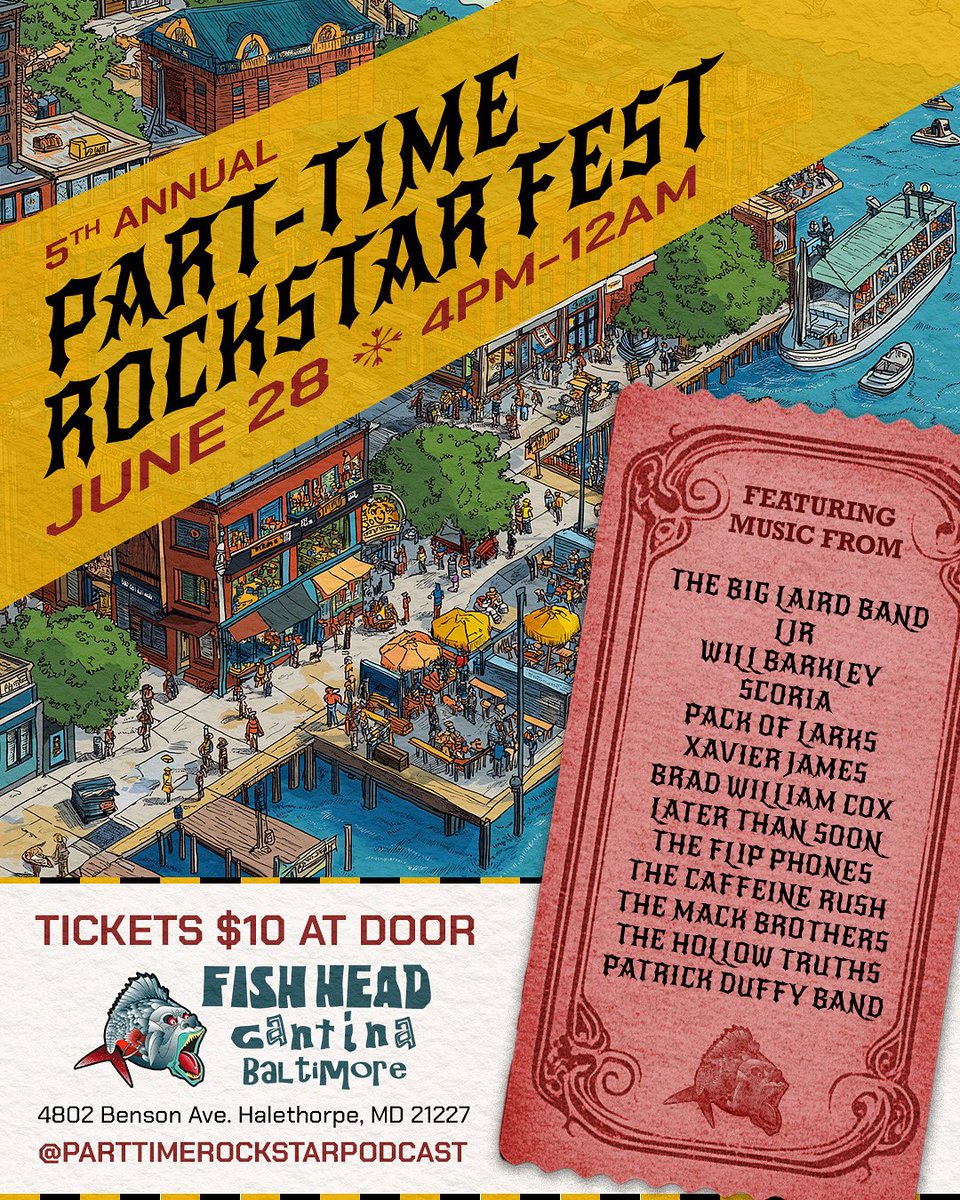 PartRockstar's tweet image. Tomorrow is our annual music fest held at Fish Head Cantina