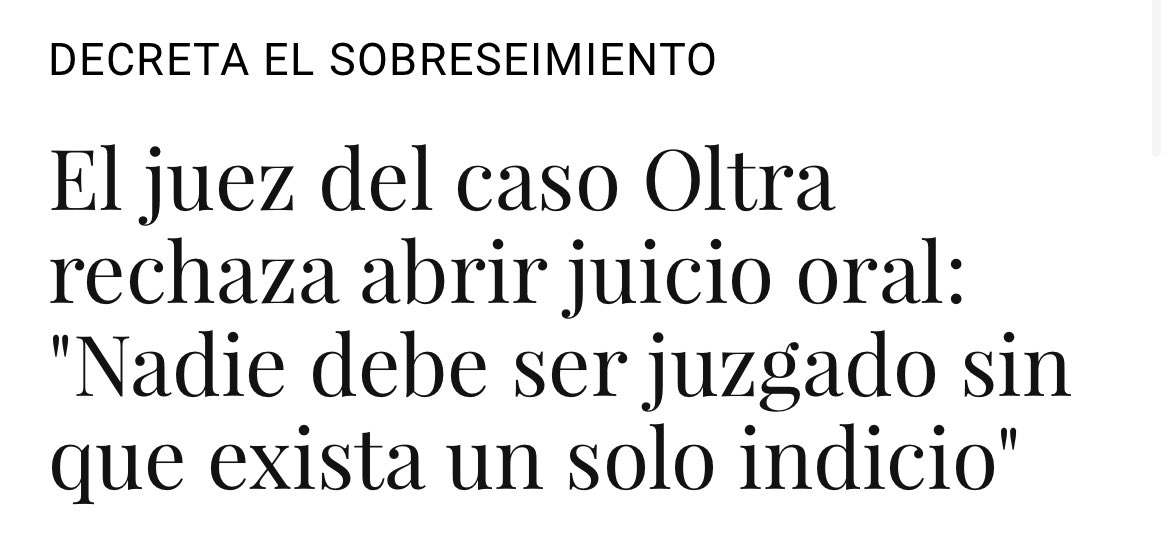 “…sin que exista un solo indicio”

La justícia NO pot ser una ferramenta dels de “quien pueda hacer que haga”.
elconfidencial.com/espana/comunid…