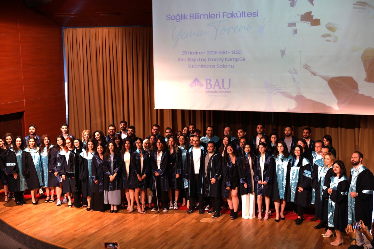 Sağlık Bilimleri Fakültemizin 2024/2025 Akademik Yılı Yemin Töreni 25 Haziran 2025 Çarşamba günü BAU Güney Kampüs B Konferans Salonunda başarıyla gerçekleştirildi.

#BAU #SağlıkBilimleri #YeminTöreni