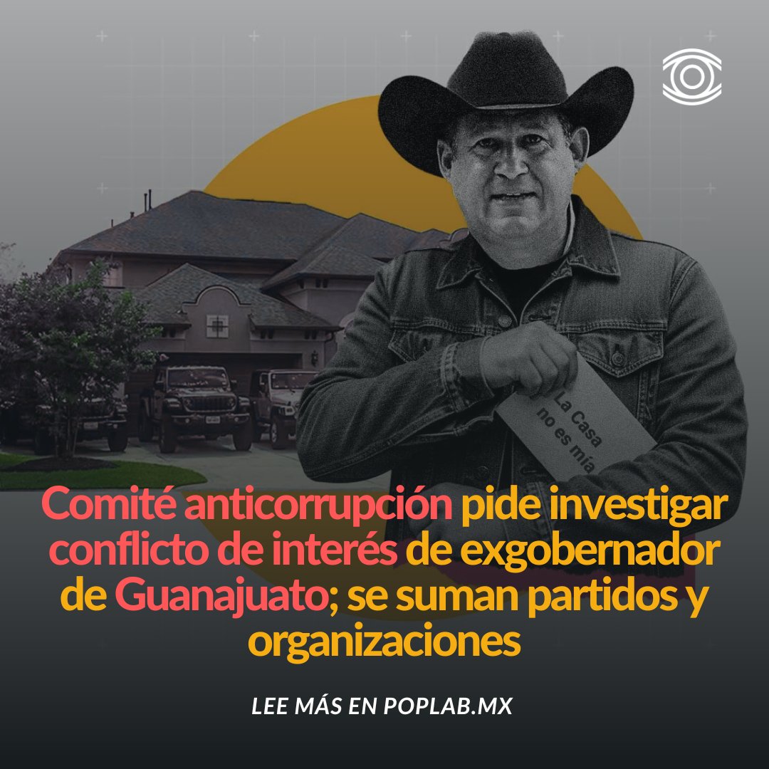 POPLabMx (@poplabmx) on Twitter photo 🔎 Comité anticorrupción pide indagar caso <a href="/diegosinhue/">Diego Sinhue Rodríguez Vallejo</a>
El órgano ciudadano considera que debe investigarse el posible conflicto de interés relacionado con la vivienda familiar del exgobernador en EE. UU. 📲 bit.ly/4ej3yrS 🔎 Comité anticorrupción pide indagar caso <a href="/diegosinhue/">Diego Sinhue Rodríguez Vallejo</a>
El órgano ciudadano considera que debe investigarse el posible conflicto de interés relacionado con la vivienda familiar del exgobernador en EE. UU. 📲 bit.ly/4ej3yrS