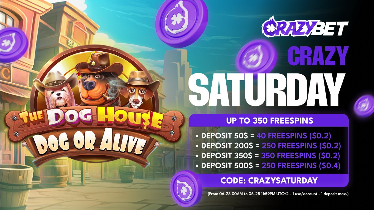 crazybet's tweet image. 🚨 DON’T JUST COMMENT. SHARE TO SURVIVE. 🚨

Day 2 of #CrazyChaosWeek is HERE.

You know the drill - but this time, we’re watching the shares 👀

✅ Deposit
✅ Wager once on slots
✅ Send CRAZYSATURDAY to Support

🎁 Share this post + drop the name of your favourite slot in the…