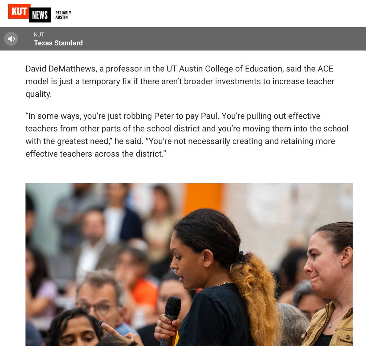 DrDeMatt's tweet image. Improving schools isn't about quick fixes or few failing schools. Texas must create a supply of well-prepared teachers for districts to hire/develop/retain. Incentive pay models are quick fixes that can get test score bumps but don't fix root issues. @TexasAFT @MomsAGAbbott