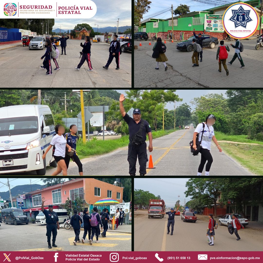 PolVial_GobOax's tweet photo. Garantizamos la seguridad vial de alumnos, familias y personal docente que acude a las diferentes instituciones educativas. #8Regiones #Oaxaca
Conductora, conductor: En zonas escolares disminuya su velocidad.
@GobOax @salomonj @IvanGarcia_A @ToryLopezS https://t.co/uspZUHWt40
