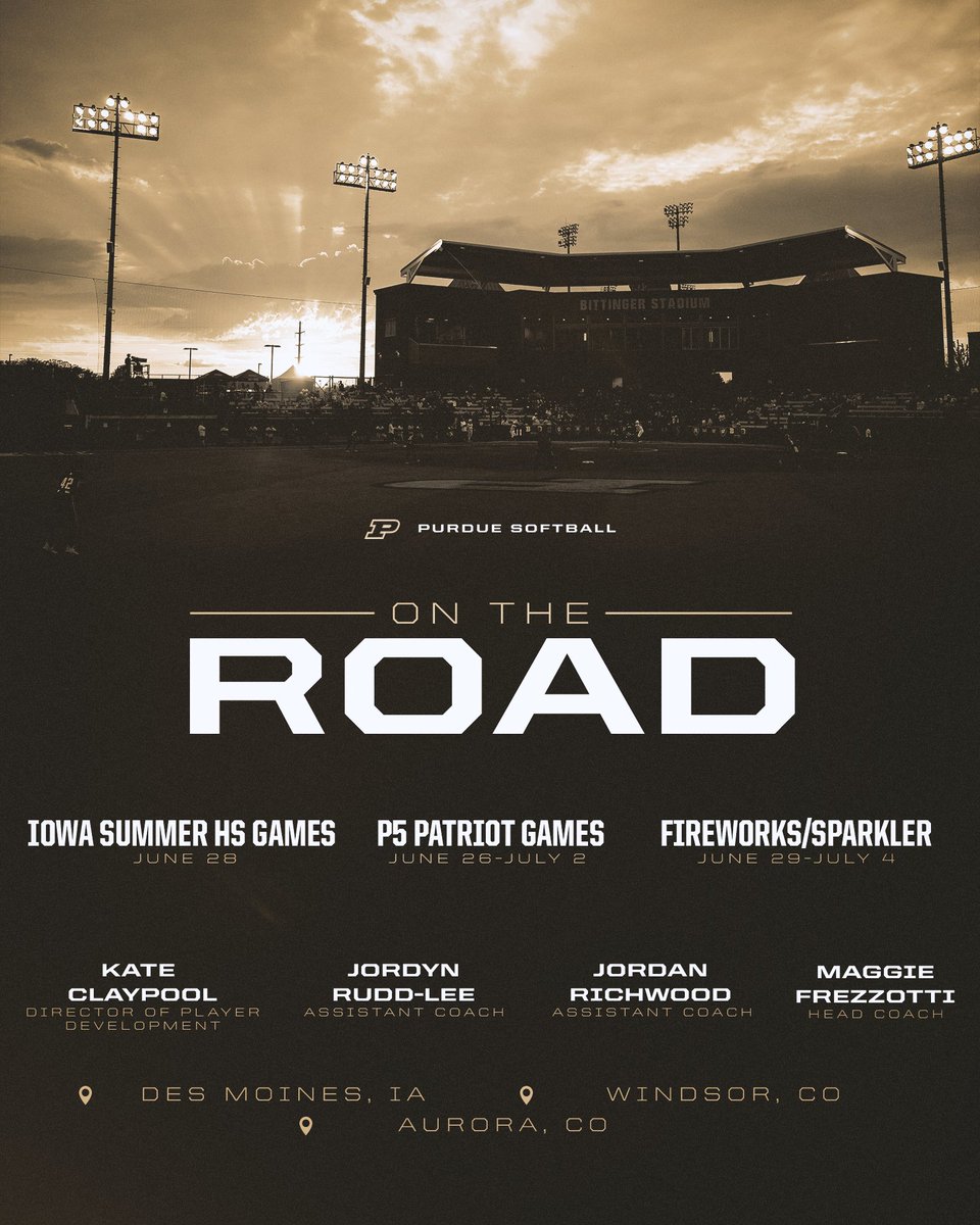 PurdueSoftball's tweet image. Ready for a jam-packed week on the road 🎇
#BoilerUp🚂