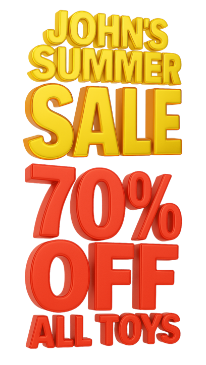 ⛱️ John's Summer SALE Now on
         (70% OFF ALL TOYS)
