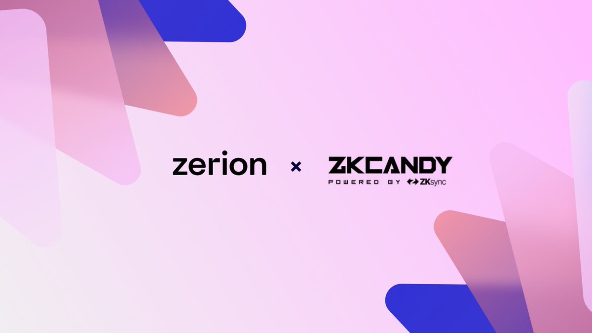 .@ZKCandyHQ is now live on Zerion 🍬

📊 Track &amp; trade any token
🌉 Bridge and swap in-app!
🎮 Dive into zkCandy’s full gaming ecosystem

All in one place on link.zerion.io/zkcandy