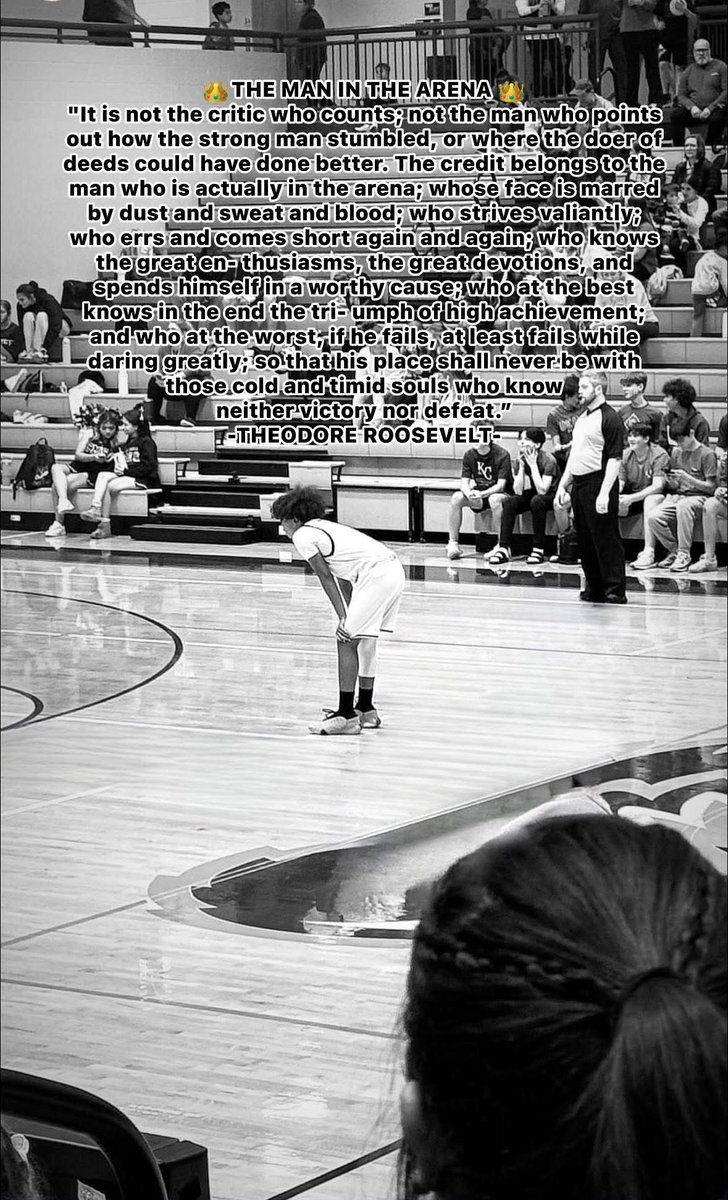 Thankful my dad taught me how to be The Man In The Arena  👑