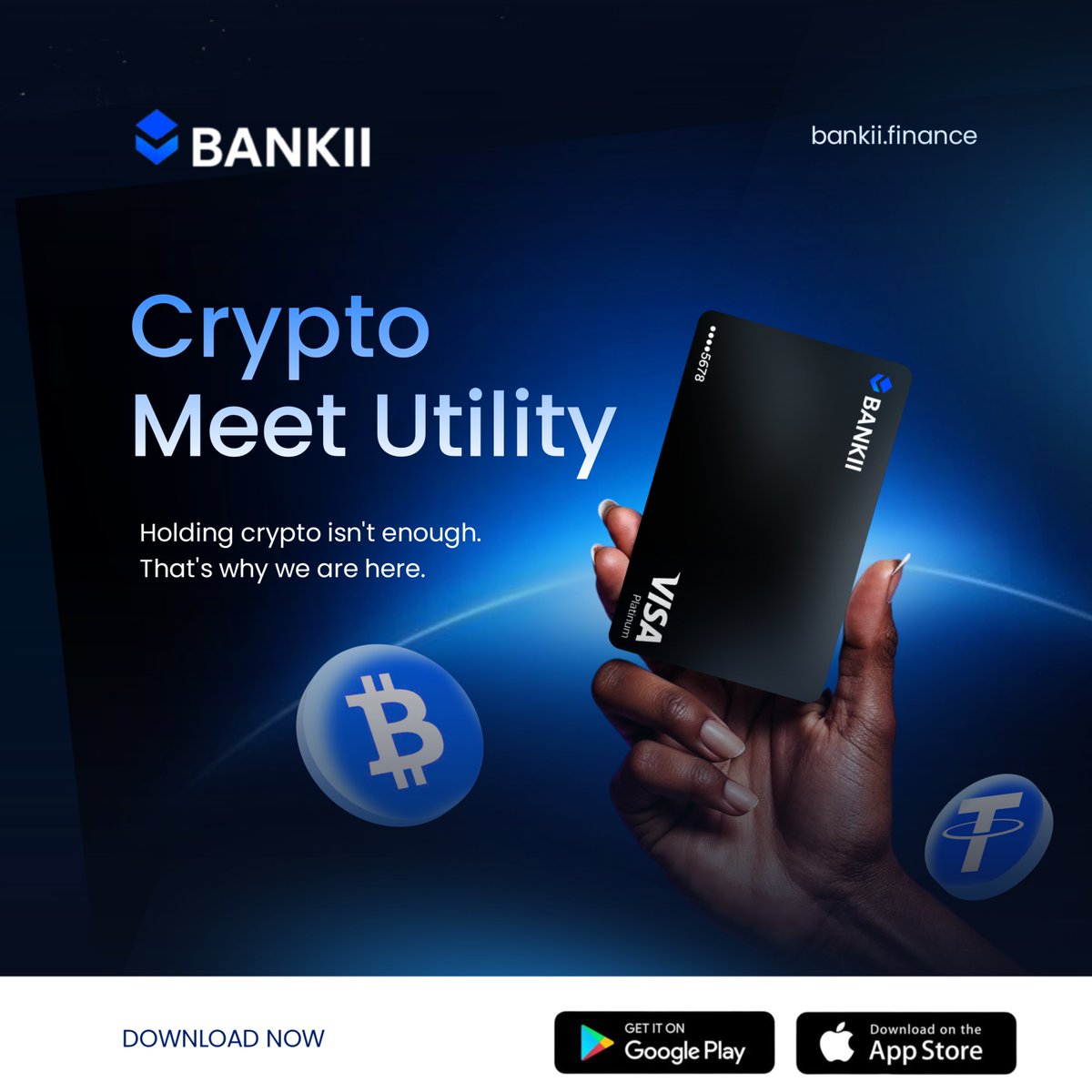 Alkexpay's tweet photo. Many people in the #crypto space are still stuck at step one, simply holding coins.

But holding isn’t the full picture.
Real progress comes when you can use what you have.

That’s what Bankii helps with.

– You can pay online and globally
– You get #IBAN access
– You stay in control of your funds
– No need to off-ramp first

We’re here to make crypto more usable everywhere. #CryptoMeetsUtility one card at a time.

If you’ve ever asked, “How do I actually use this crypto?”

#Bankii is probably part of the answer.