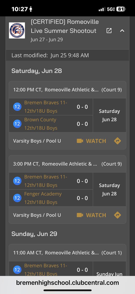 Super Excited to Be Playing in the Romeoville Live shootout this weekend. schedule below <a href="/RVilleLivehoops/">Romeoville Live Summer Shootout</a>