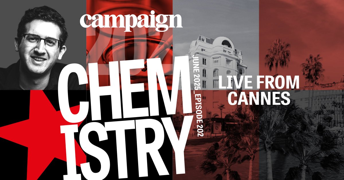 Campaign Chemistry: Live from Cannes. In this special edition of the Campaign Chemistry podcast from <a href="/Cannes_Lions/">LIONS | The Home of Creativity</a>, we walked the Palais floor with four outstanding creative minds to understand why the winning work works. campaignlive.com/article/campai…+ #listennow #Cannes2025