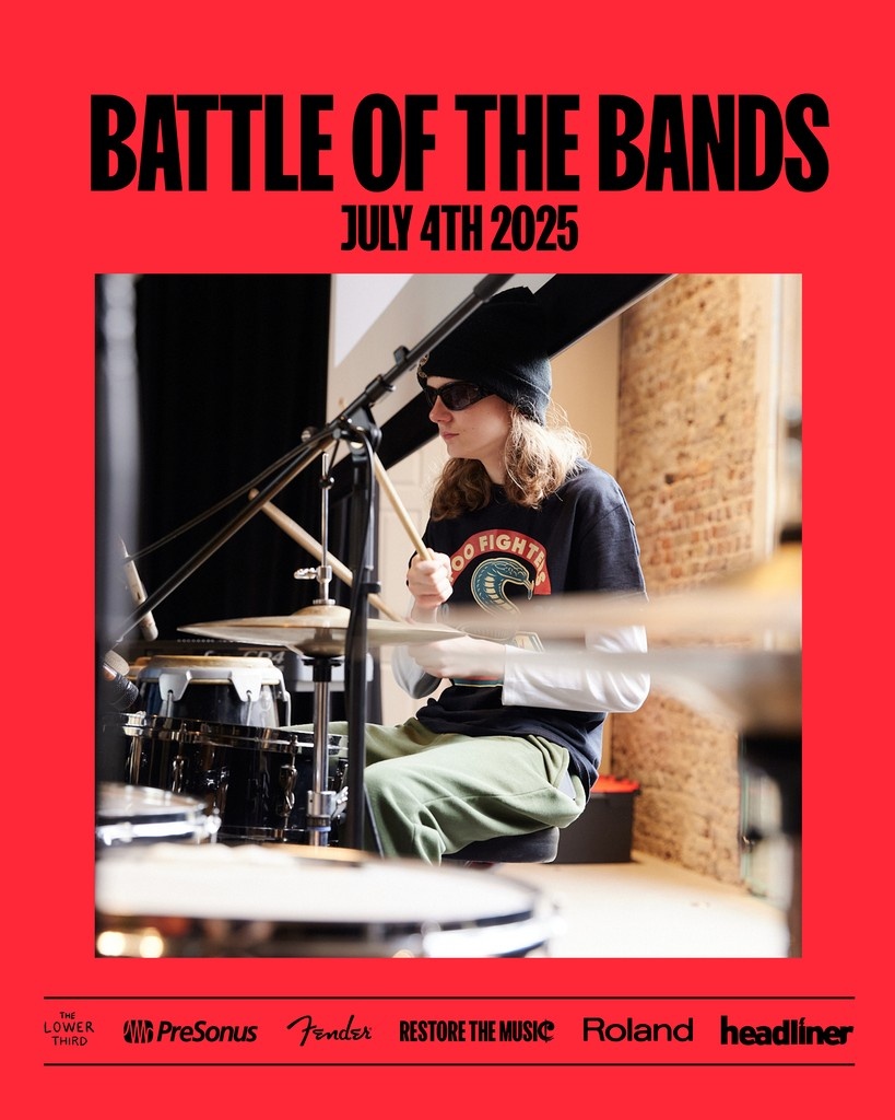 Calling RTM artists! Our BIGGEST event of the year is almost here: Battle of the Bands 2025 🎸⁠
⁠
Supported this year by the amazing Fender, Roland, PreSonus, Headliner, and The Lower Third!