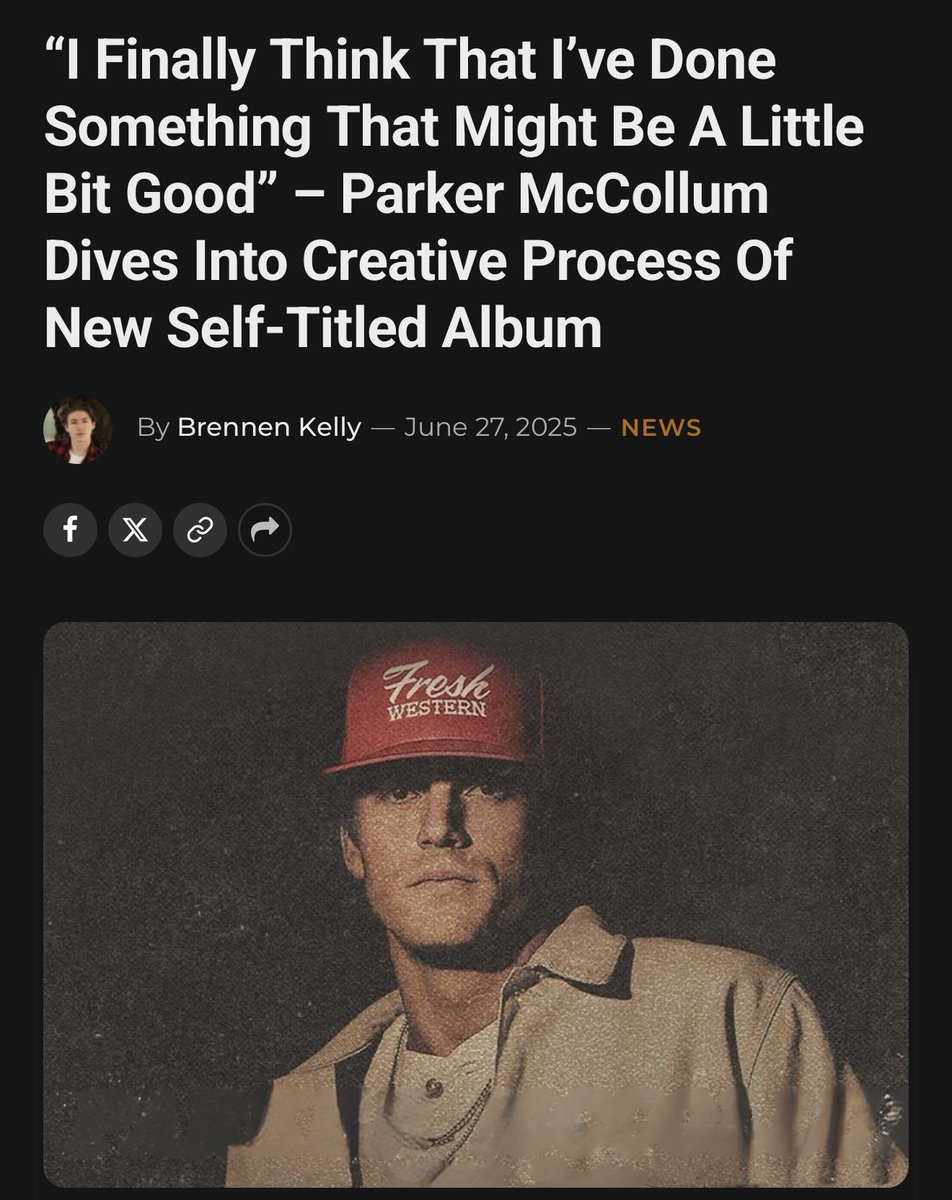 “I Finally Think That I’ve Done Something That Might Be A Little Bit Good” – Parker McCollum Dives Into Creative Process Of New Self-Titled Album

<a href="/ParkerMcCollum/">Parker McCollum</a> 

Read here: countrychord.com/i-finally-thin…