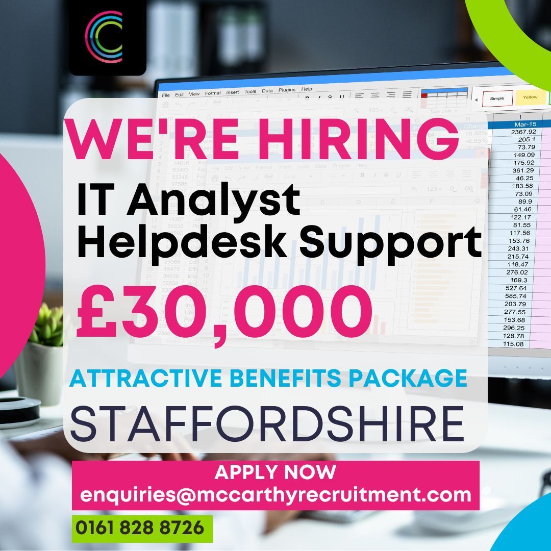 📋 New Roles. New Possibilities.
The latest opportunities are in! Swipe through to explore what’s new this week and let us help you find the perfect fit.
#NowHiring #McCarthyCareers #RecruitmentDoneRight #McCarthyWay