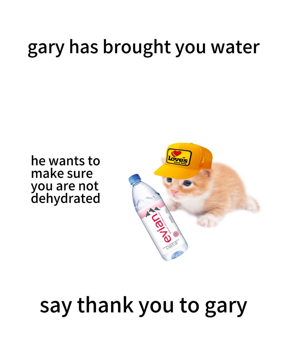 thank you gary 💧