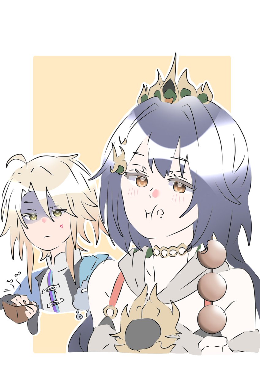nasselemaque's tweet image. Yanqing is forced to buy Yunli a snack for losing in spar this time
#yanli