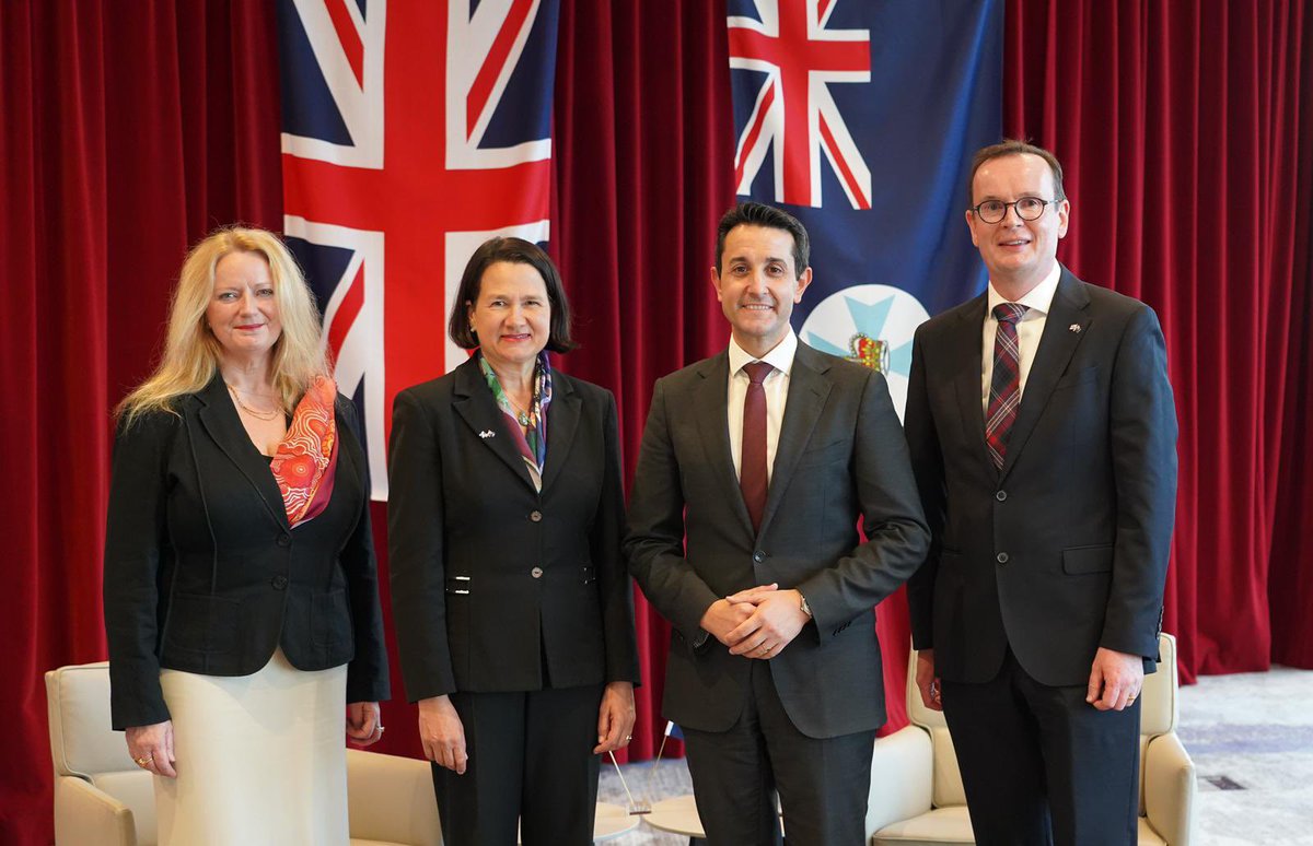Sarah MacIntosh (@sarahmacfcdo) on Twitter photo π¬π§ Minister <a href="/CatherineWest1/">Catherine West</a> had a great meeting with the Hon <a href="/DavidCrisafulli/">David Crisafulli</a> , Premier of #Queensland.
They talked about the fantastically exciting <a href="/Brisbane__2032/">Brisbane2032</a> , infrastructure and UK-QLD partnerships.
Great opportunities to work together.
π¬π§π€π¦πΊ <a href="/ukinaustralia/">UK in Australia π¬π§π¦πΊ</a> π¬π§ Minister <a href="/CatherineWest1/">Catherine West</a> had a great meeting with the Hon <a href="/DavidCrisafulli/">David Crisafulli</a> , Premier of #Queensland.
They talked about the fantastically exciting <a href="/Brisbane__2032/">Brisbane2032</a> , infrastructure and UK-QLD partnerships.
Great opportunities to work together.
π¬π§π€π¦πΊ <a href="/ukinaustralia/">UK in Australia π¬π§π¦πΊ</a>