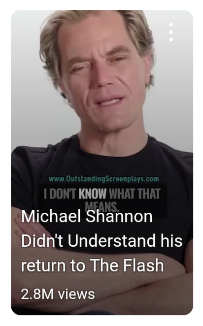 It's okay, Michael Shannon. 𝘕𝘰 𝘰𝘯𝘦 understood the point of THE FLASH.