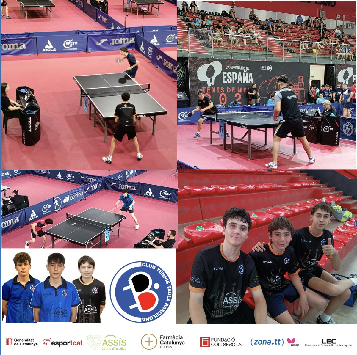 cttbarcelona's tweet photo. 🏓3 JUGADORS SUPEREN LA FASE DE GRUPS INDIVIDUAL🔥

🏓Leo Rodríguez i Pau Muriel en categoria cadet, i Aram Castell en aleví superen la fase de grups i segueixen en competició. Som-hi! 🏓💪

#fctt #zonatt #centreassis
#fundaciocollserola #farmaciacatalunya #rfetm https://t.co/QHHN9KfEvn