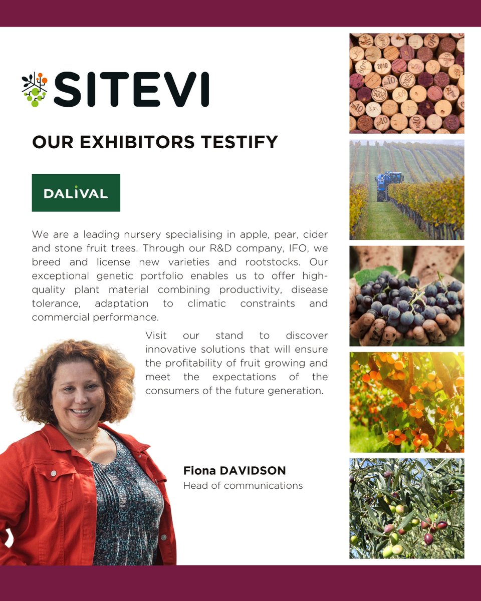 SITEVI (@sitevi) on Twitter photo 🌳 <a href="/Dalival_IFO/">DALIVAL IFO</a> sera au #SITEVI2025 pour présenter ses solutions variétales innovantes, adaptées aux enjeux de l’arboriculture de demain.
📆 25-27 Novembre 2025
📍 Montpellier 🌳 <a href="/Dalival_IFO/">DALIVAL IFO</a> sera au #SITEVI2025 pour présenter ses solutions variétales innovantes, adaptées aux enjeux de l’arboriculture de demain.
📆 25-27 Novembre 2025
📍 Montpellier