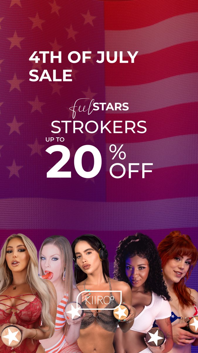 🔥 Explosive pleasure. Firework-worthy deals.
 Celebrate freedom with our FeelStars this 4th of July 🇺🇸
 Up to 70% OFF your fave fantasy.

🎆 bit.ly/44KwR2r 

#FeelStars #4thOfJulySale #Kiiroo #HotGirlSummer #IndependenceDayVibes #SpiceUpYourSummer