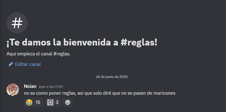 Yo solo pongo buenas reglas