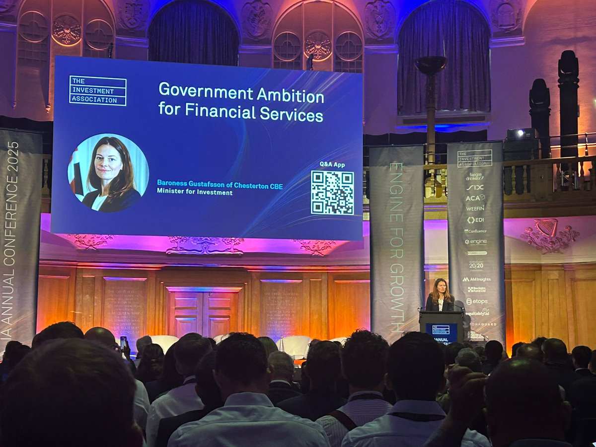 Yesterday's Investment Association Annual Conference at Westminster was incredible! The "Engine for Growth" theme perfectly captured where UK finance is heading.

Having practitioners &amp; policy makers in one room,  aligned on using AI and blockchain to evolve the industry. 🧵👇