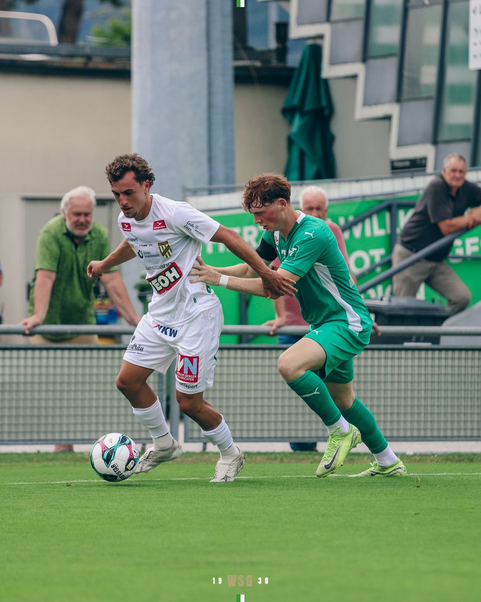 WSGTIROL's tweet photo. Schlusspfiff im Gernot Langes Stadion: Wir trennen uns mit einem 2:2-Remis von Austria Lustenau. 🟢⚪️
⚽️ Die Treffer für unsere WSG erzielten Thomas Sabitzer (72’) per Strafstoß sowie Tobias Anselm (77’).
⏱️90’ | #WSGALU | 2:2 | #WirSiegenGemeinsam https://t.co/Vq6VuVOoUA