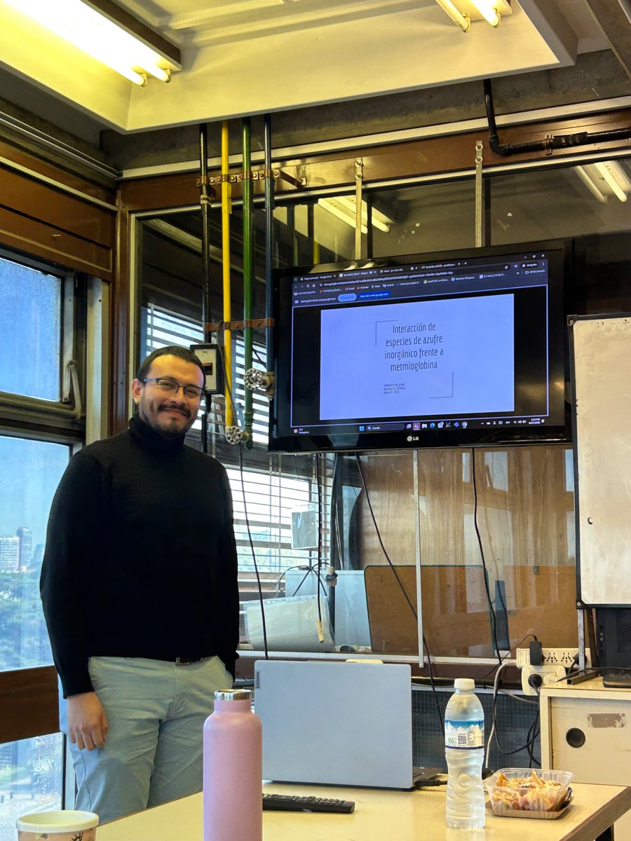 Seminario semanal del grupo ☕📊
Hoy a cargo de Jony, hablándonos sobre la interacción de especies de azufre inorgánico con methemoglobina