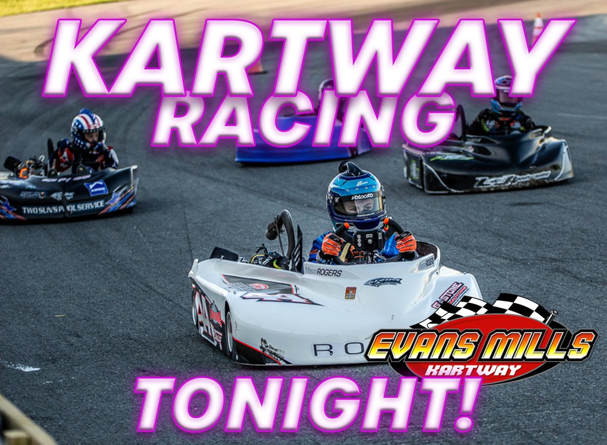 Evans Mills Kartway Racing is back today! Come check out our future stars on the asphalt!

5:00pm Gates Open
6:00pm Hot Laps
7:00pm Racing  

General Admission: FREE
Pit Pass: $20
Kart Entry Fee $25, per class entered