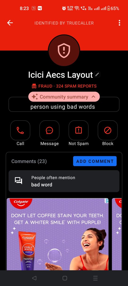 Mitheshkumar646's tweet photo. @CybercrimeCID @PoliceBangalore @NCWIndia @CPBlr 
Sir / Madam ,
A guy calling ladies and harassing them using foul language, and in Truecaller app also many are mentioned ( shared the screenshot) .   Requesting to take necessary action . https://t.co/dxzQ3lEqVS