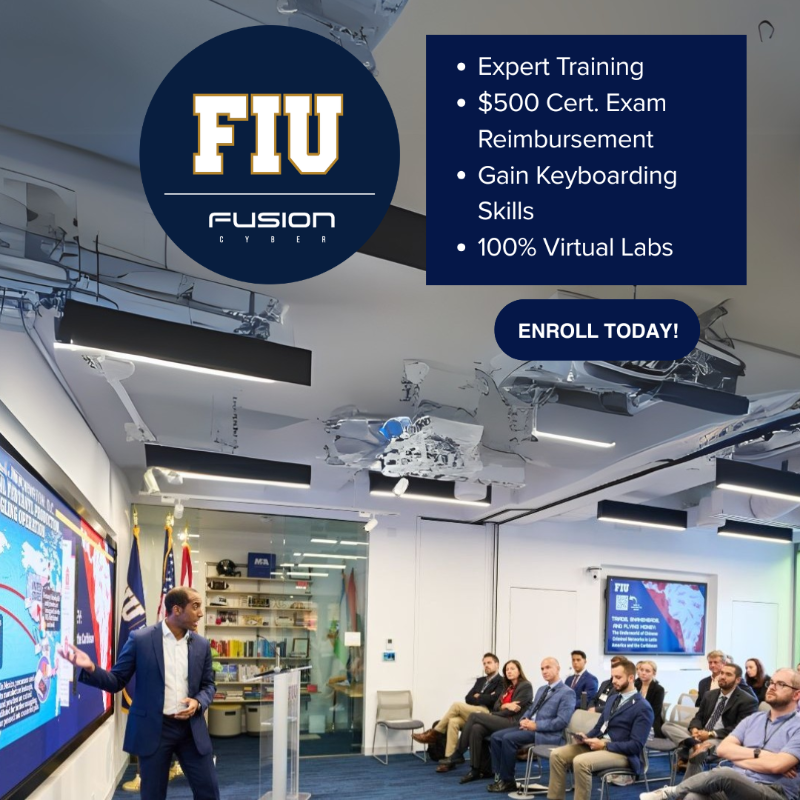cetesse's tweet photo. Launch your cybersecurity career with Fusion Cyber’s cutting-edge AI-driven training! 🚀 Get hands-on skills with virtual labs and up to $500 exam reimbursement. Enroll now to secure your future! 💻