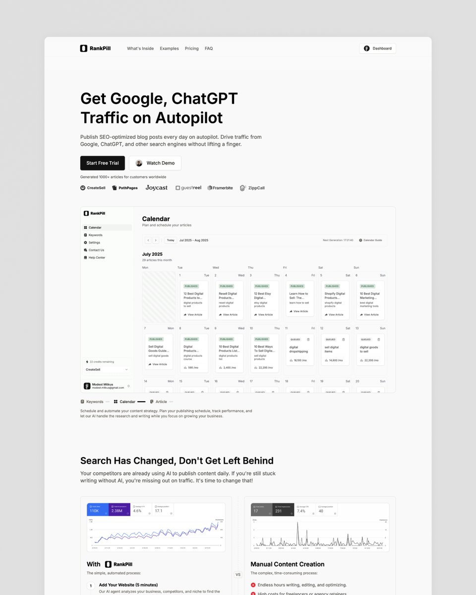 I just launched my new  landing page.

what do you think?