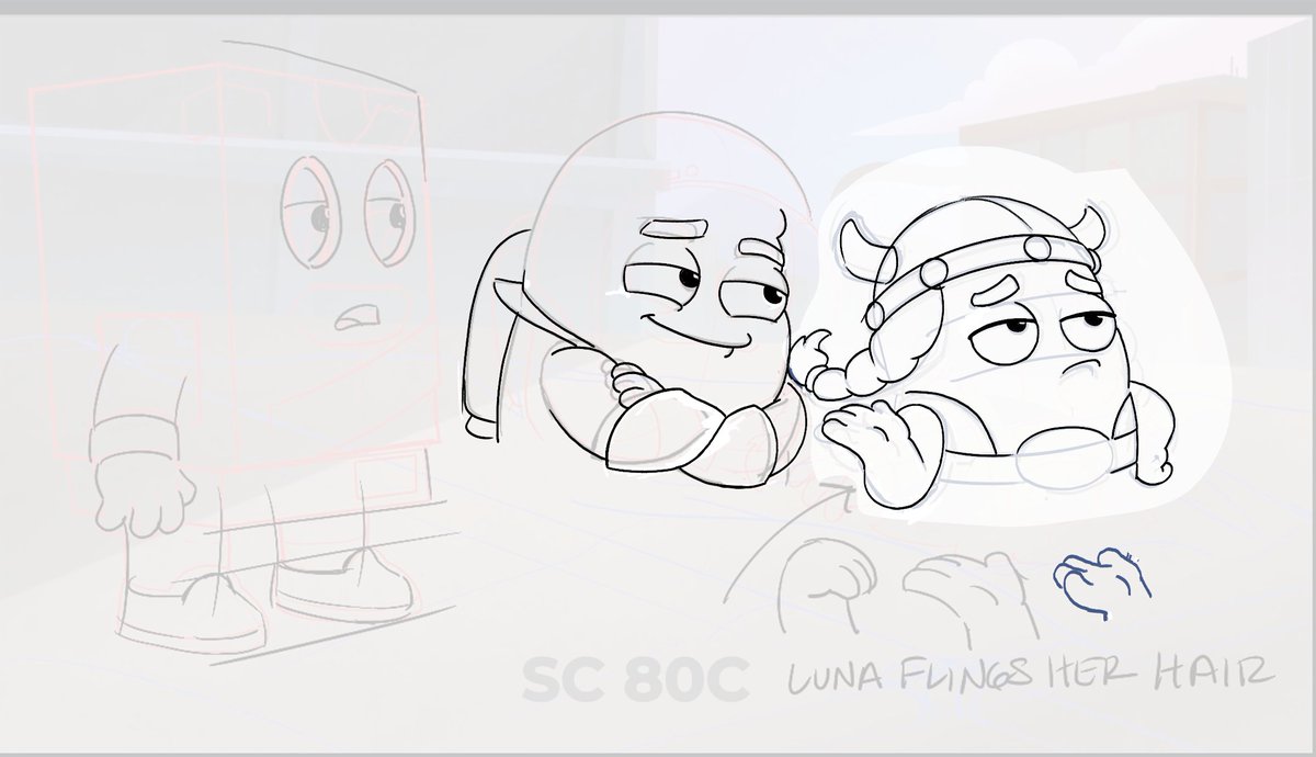 Before they’re Lunartics, they’re doodles—early sketch frame for #TicsinKorea. ✏️