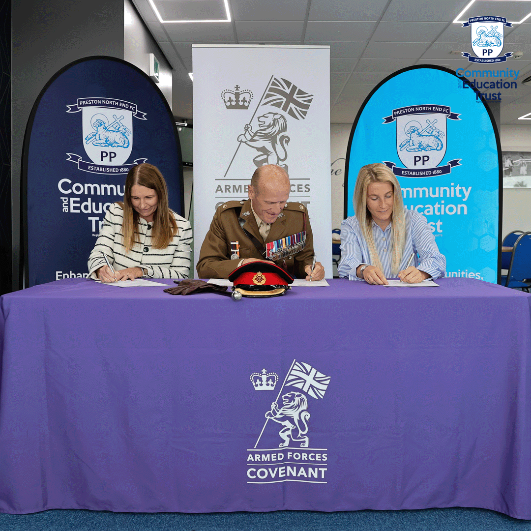 Preston North End Community and Education Trust (@pnecommunity) on Twitter photo 🙌 Today, PNECET and <a href="/pnefc/">Preston North End FC</a> officially signed the Armed Forces Covenant, pledging our support for those who serve, have served, and their families.
The event featured speeches, networking, and a formal signing ceremony with representatives from the Trust, the Club and the Armed 🙌 Today, PNECET and <a href="/pnefc/">Preston North End FC</a> officially signed the Armed Forces Covenant, pledging our support for those who serve, have served, and their families.
The event featured speeches, networking, and a formal signing ceremony with representatives from the Trust, the Club and the Armed