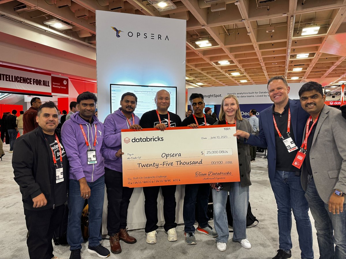 🎉 Opsera becomes a winner of the 2025 Built on Databricks Startup Challenge!

We’re honored to be recognized by Databricks for our DevOps for DataOps solution, built to streamline, secure, and scale data workflows across the enterprise.

Thank you to the Databricks team for