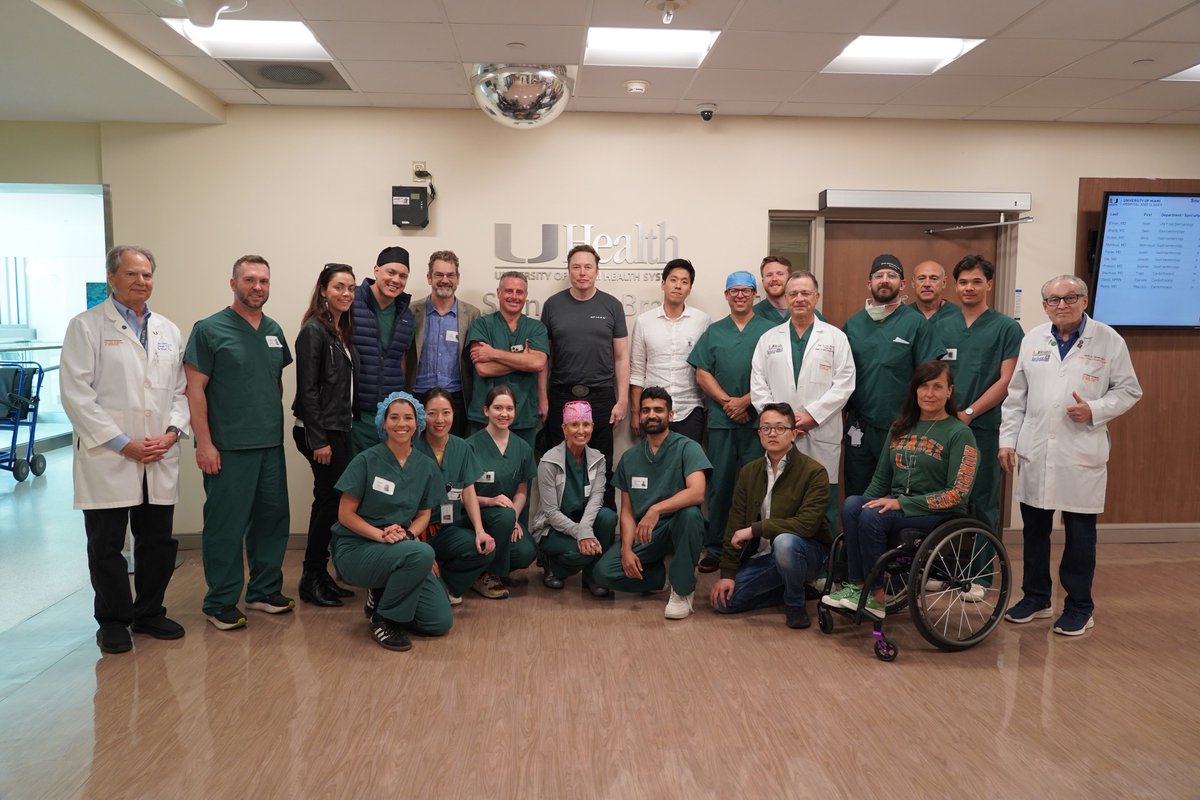 BuonicontiFund's tweet image. The Miami Project at @umiamimedicine have implanted their first patient as part of Neuralink’s PRIME Study. The patient was featured in a recent update from @neuralink. Read more about the patient and how to view the demonstration here.
bit.ly/3ZSf7Ax
#TheMiamiProject