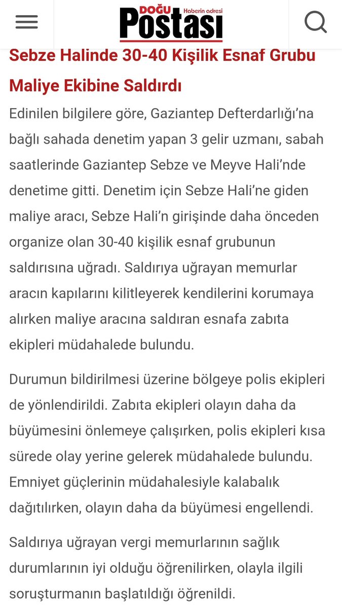 Birkaç hafta önce silahlı saldırıya uğrayan Vergi Müfettişi, bugün saldırıya uğrayan Gelir Uzmanları. Caydırıcı ceza  + bu cezanın medyada duyurulması gerekiyor ki bir daha kimse cüret edemesin bu vandallığa. Geçmiş olsun gelir uzmanları camiasına. #geliruzmanlar
