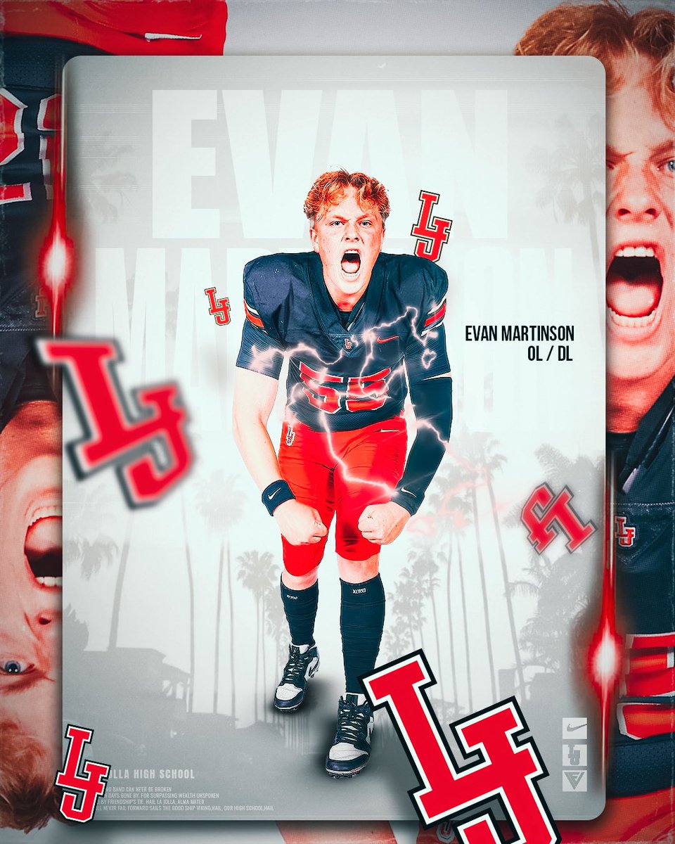 Coach KIKI - EV4Graphics (@ev4graphics) on Twitter photo Graphic for #55 class of 2027
Evan Martinson OL / DL 🌴
<a href="/LJHSVIKINGFB/">La Jolla Vikings Football</a> <a href="/CoachRoachLJ/">Tyler Roach</a>
<a href="/TheRealChris_V/">Coach Chris</a> Graphic for #55 class of 2027
Evan Martinson OL / DL 🌴
<a href="/LJHSVIKINGFB/">La Jolla Vikings Football</a> <a href="/CoachRoachLJ/">Tyler Roach</a>
<a href="/TheRealChris_V/">Coach Chris</a>