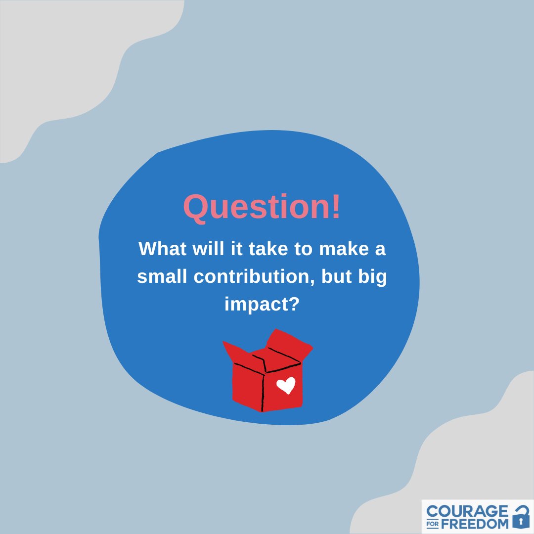 #givingtuesday Question? What will it take to make a small contribution with a big impact? The answer is here: canadahelps.org/en/dn/38882
.
.
#ProjectMapleLeaf #CourageForFreedom #protectchildren #womensrights #ProjectINterclusion #eradicatechallenge