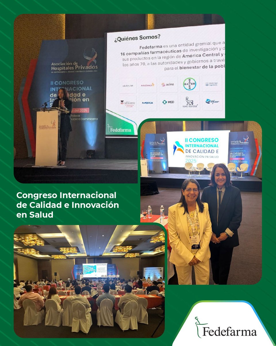 ¡RD avanza en salud y ciencia!
En el Congreso de Calidad e Innovación en Salud, #Fedefarma destacó el progreso del país en propiedad intelectual, regulación moderna y acceso a nuevas terapias durante la participación de nuestra Directora, Carmen Da Silva ¡vamos por más!