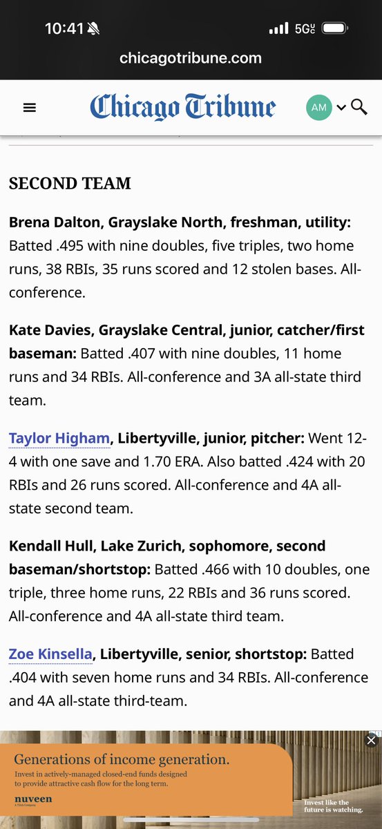 GNHSSball's tweet image. Congrats to @brenadalton2028 for being named 2nd Team All Lake County and @rileyob2009 for getting honorable mention in the News Sun!