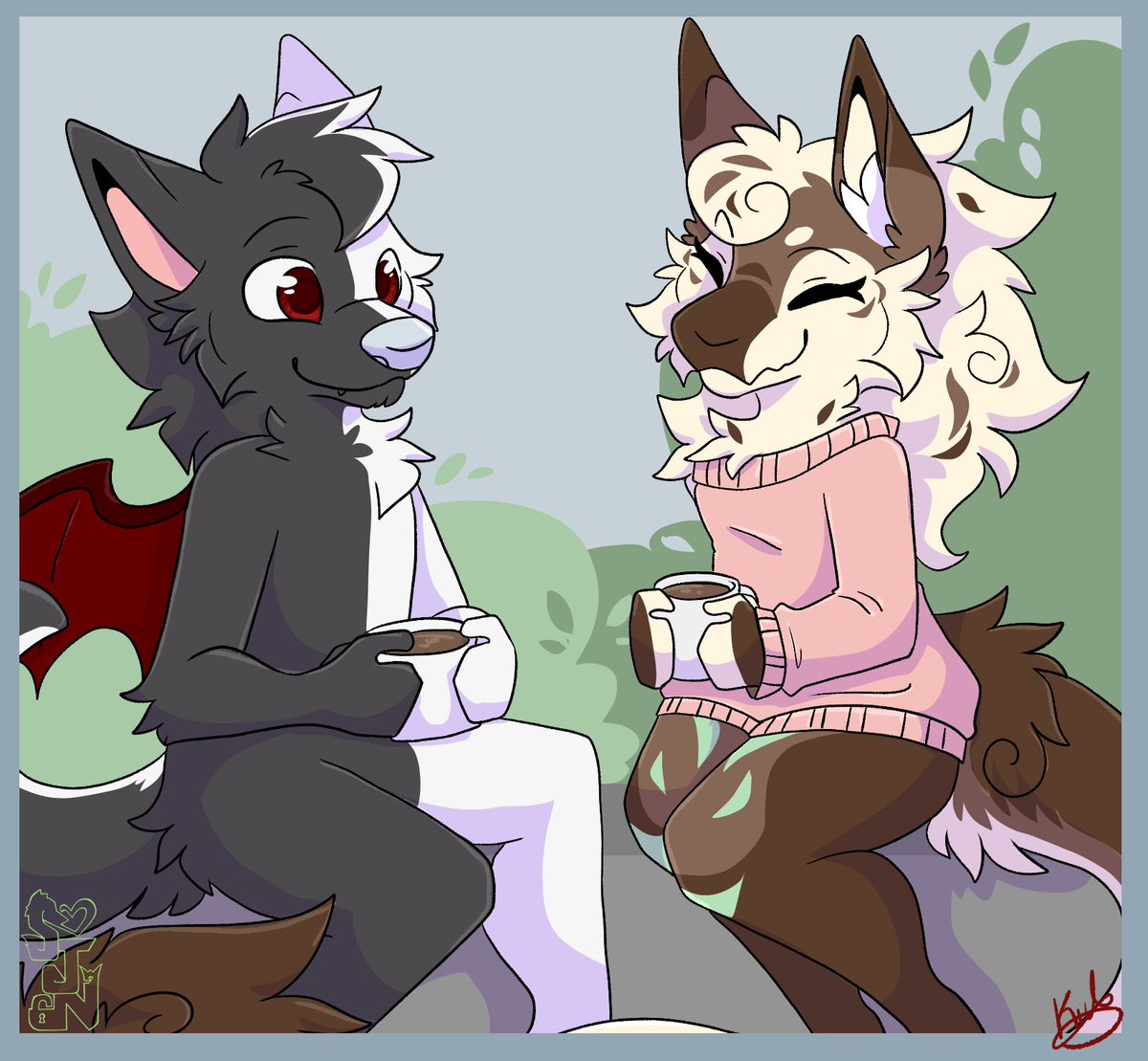 Me and a good friend having coffee