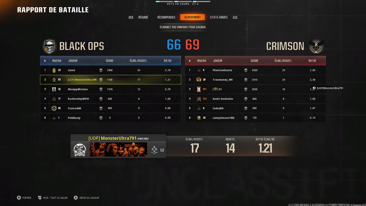 Gc56100's tweet image. Voici une partie @CoDQG_  #bo7  sur #xbox1