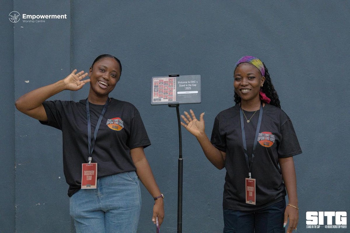 ewclife's tweet photo. To maximize your STAND IN THE GAP EXPERIENCE, donโt forget to register at the entrance using one of our check in points!
๐EWC prayer factory
#SITG25 #EWCSTAND48 https://t.co/bMQMY9lZ2b