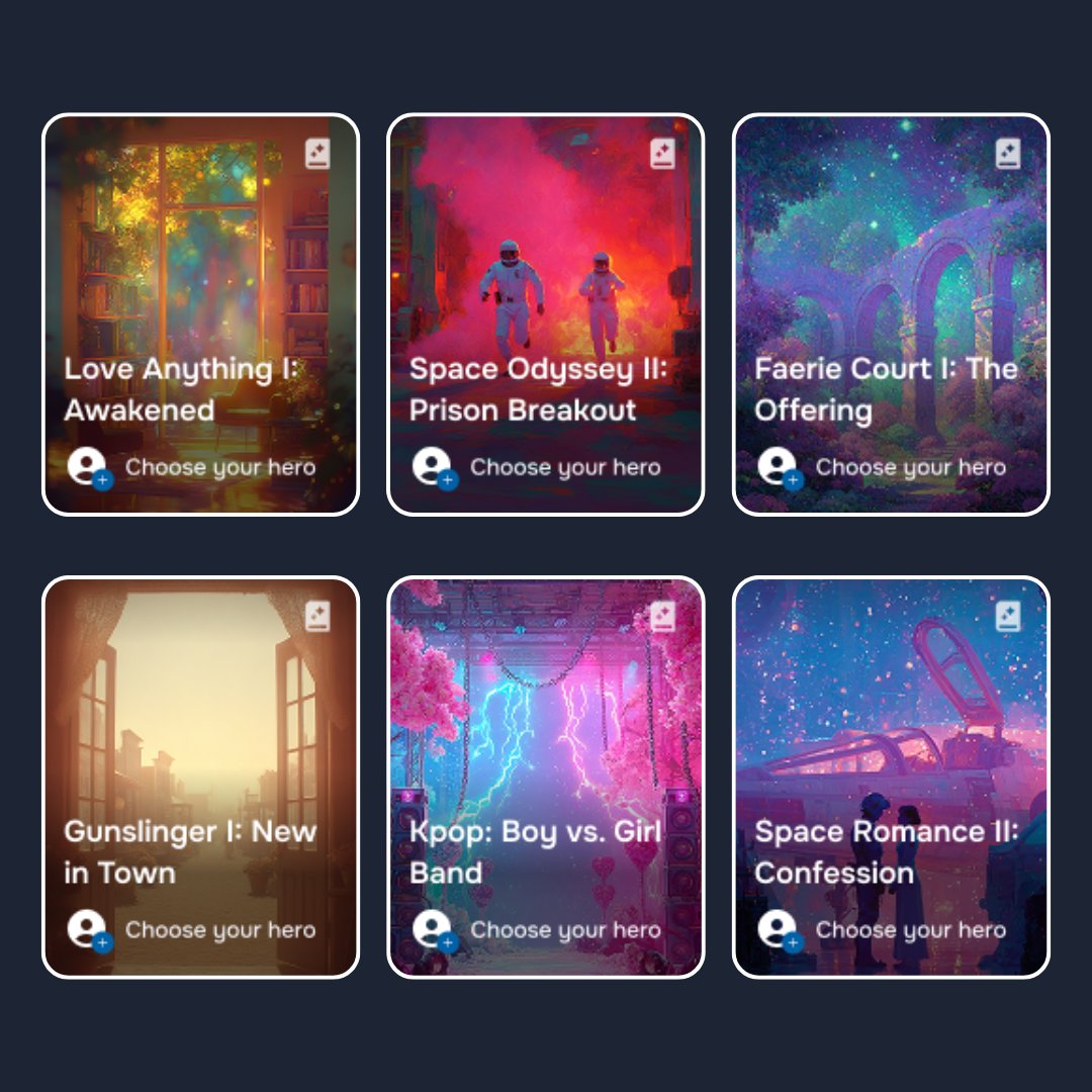character_ai's tweet image. Are you really into Space, Love, Westerns, Fairies, and KPop Bands?
Cool! Cause guess what? We’ve dropped NEW Scenes for that kind of thing you’re into. character.ai