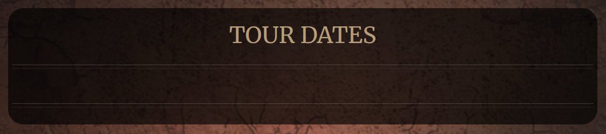When bands only have a bandsintown embed that doesn't load on their site.

Context: signed up to the newsletter, got notified about the tour, clicked the link to see the dates, but only saw the empty space, so had come here to at least find a tour announcement post with a poster.
