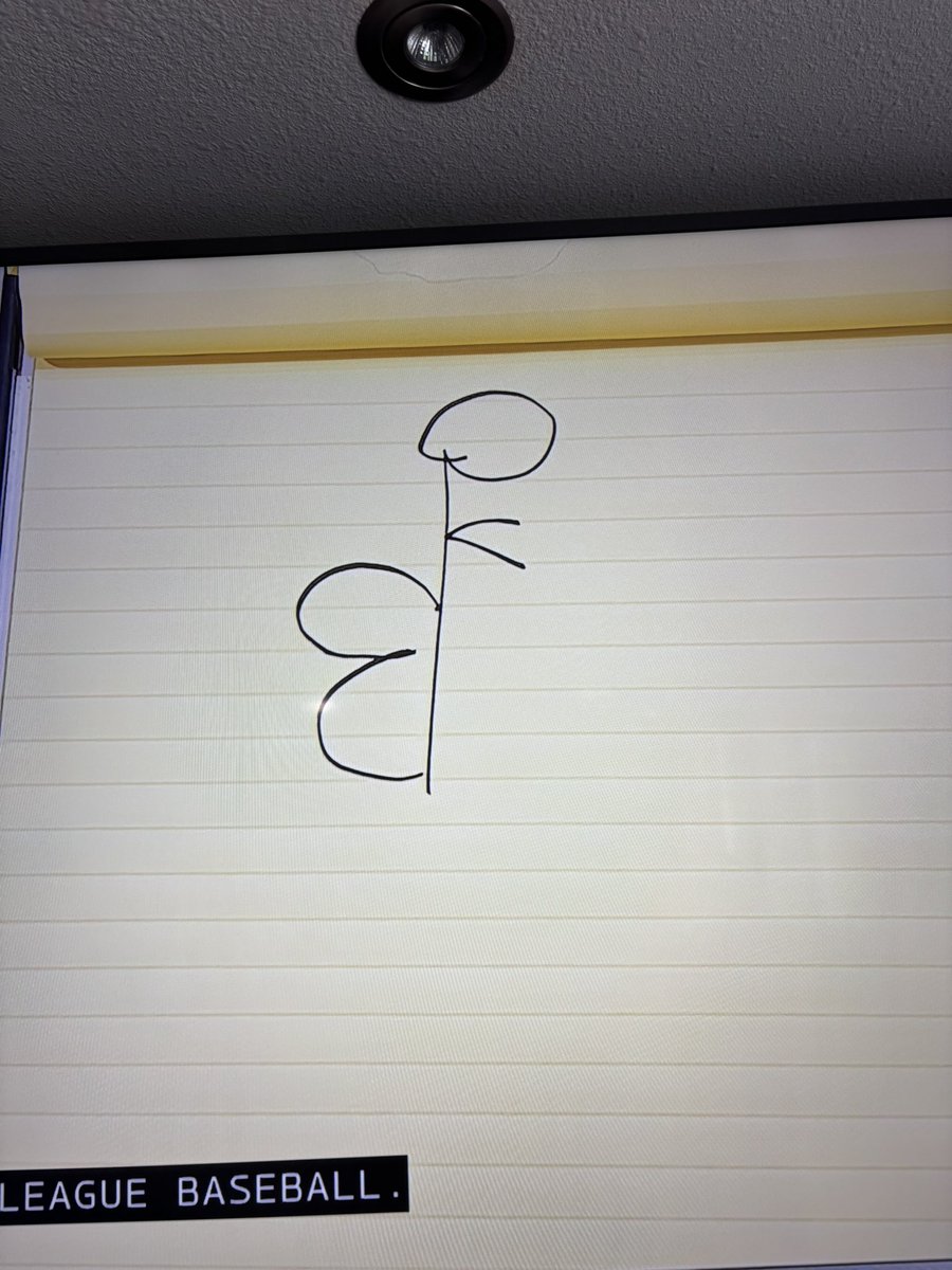 carleemann's tweet photo. Central Scribbles on #MLBCentral accurately drawing #CalRaleigh @Mariners @MLBNetwork @HomeRunEspresso #tridentsup https://t.co/8KSJrmMKz7