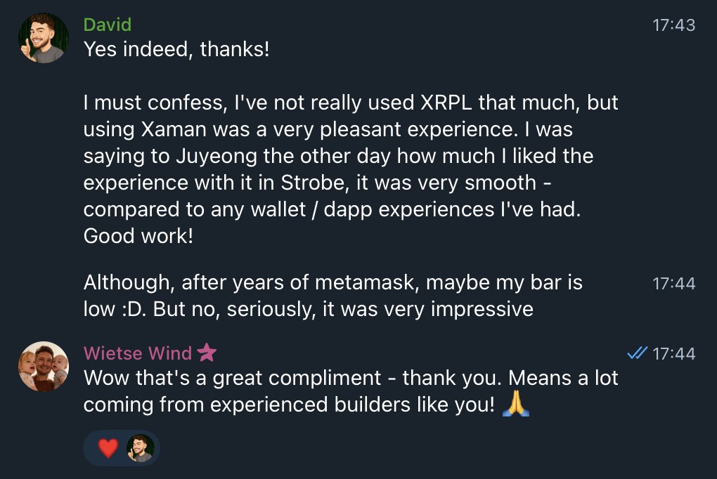 WietseWind's tweet image. Means a lot coming from experienced devs like @StrobeFinance 💪🙏