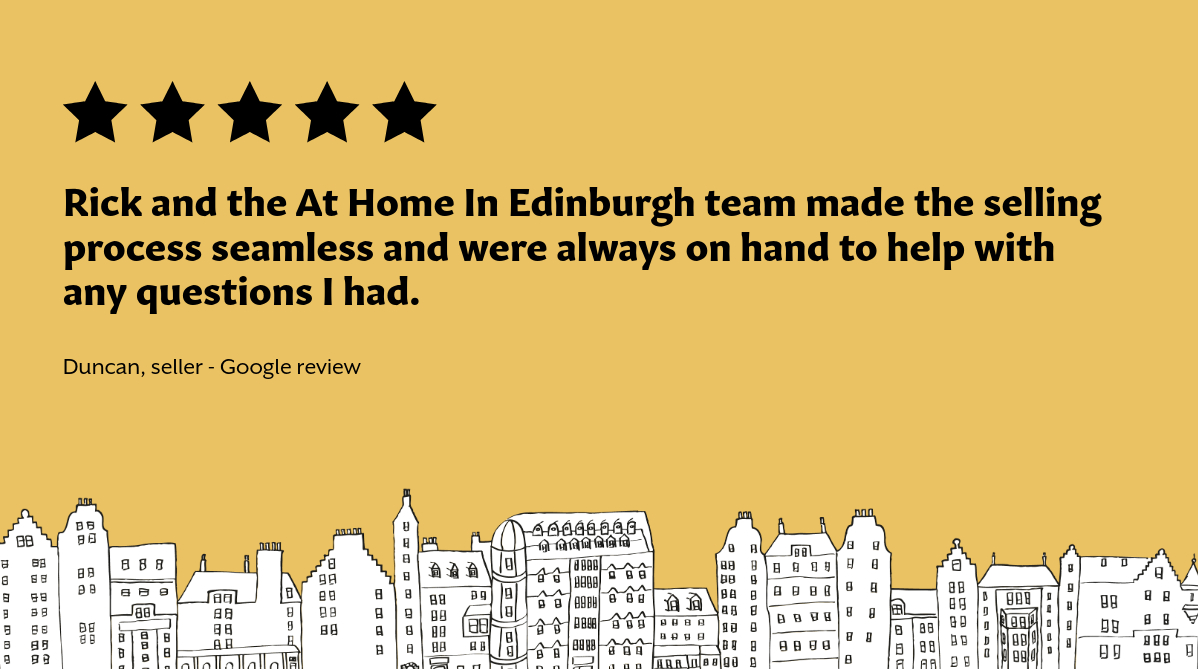 AtHomeInEdin's tweet image. Thanks to Duncan for this latest review - it's fantastic feedback on the personalised service that we offer to our sellers!

#RealEstate #ClientSatisfaction #EdinburghProperty